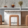 NPD Furniture Jovanka Faux Leather Counter Stool in Vintage Cider