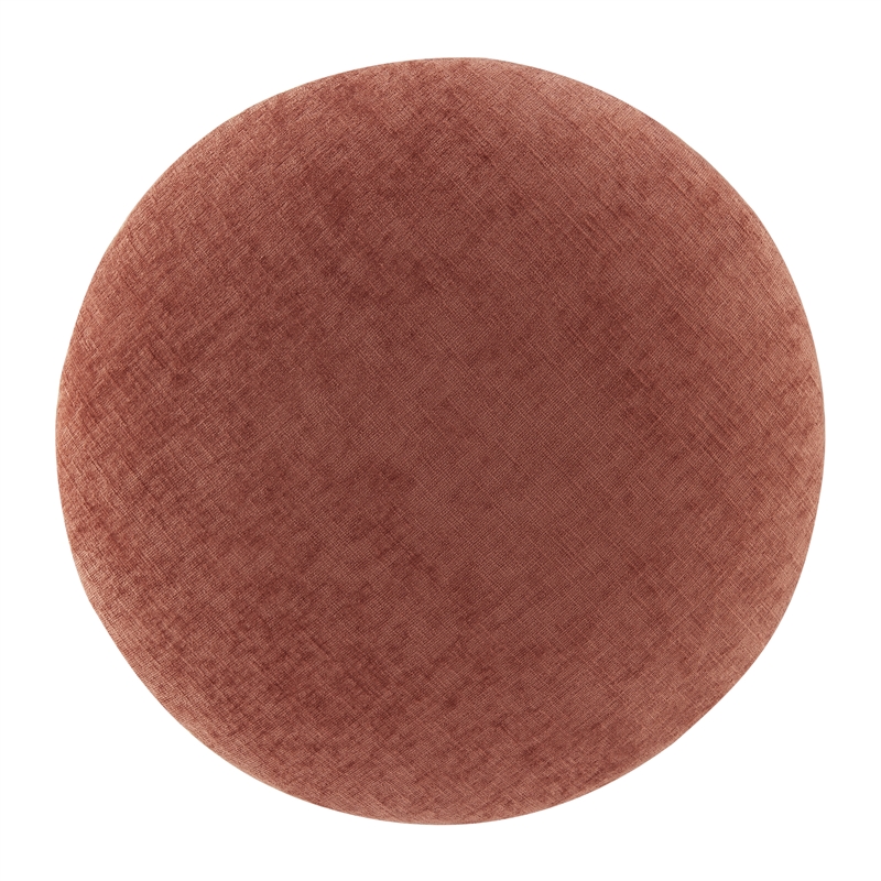 New Pacific Direct Cielo Fabric Ottoman in Millburry Coral