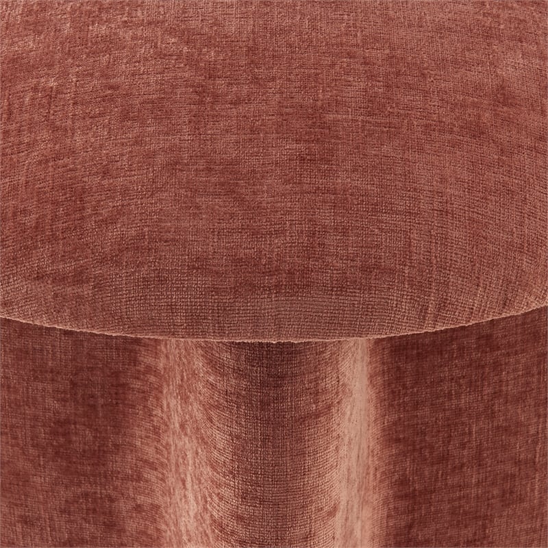 New Pacific Direct Cielo Fabric Ottoman in Millburry Coral