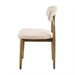 NPD Furniture Verna Fabric Dining Side Chair in Palladian Beige (Set of 2)