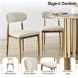 NPD Furniture Verna Fabric Dining Side Chair in Palladian Beige (Set of 2)