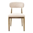 NPD Furniture Verna Fabric Dining Side Chair in Palladian Beige (Set of 2)