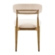 NPD Furniture Verna Fabric Dining Side Chair in Palladian Beige (Set of 2)