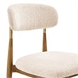 NPD Furniture Verna Fabric Dining Side Chair in Palladian Beige (Set of 2)