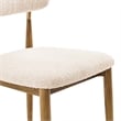 NPD Furniture Verna Fabric Dining Side Chair in Palladian Beige (Set of 2)