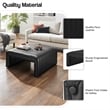 NPD Furniture Atkinson Faux Leather Coffee Table in Black