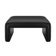 NPD Furniture Atkinson Faux Leather Coffee Table in Black