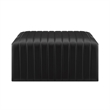 NPD Furniture Atkinson Faux Leather Coffee Table in Black