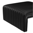 NPD Furniture Atkinson Faux Leather Coffee Table in Black