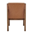 NPD Furniture Micah Faux Leather Dining Side Chair in Vintage Cider