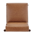 NPD Furniture Micah Faux Leather Dining Side Chair in Vintage Cider