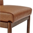 NPD Furniture Micah Faux Leather Dining Side Chair in Vintage Cider