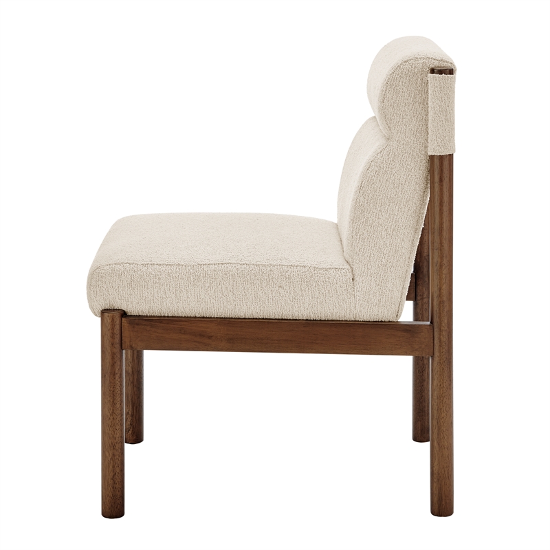 NPD Furniture Micah Fabric Dining Side Chair in Palladian Beige
