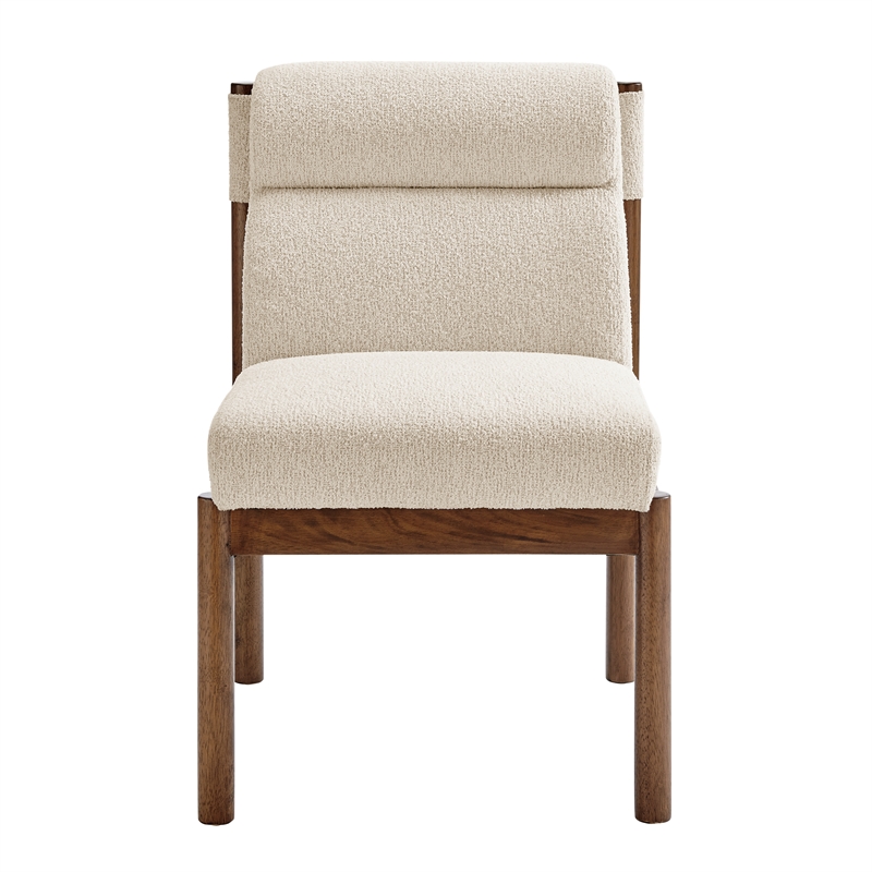 NPD Furniture Micah Fabric Dining Side Chair in Palladian Beige