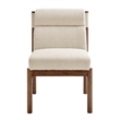 NPD Furniture Micah Fabric Dining Side Chair in Palladian Beige