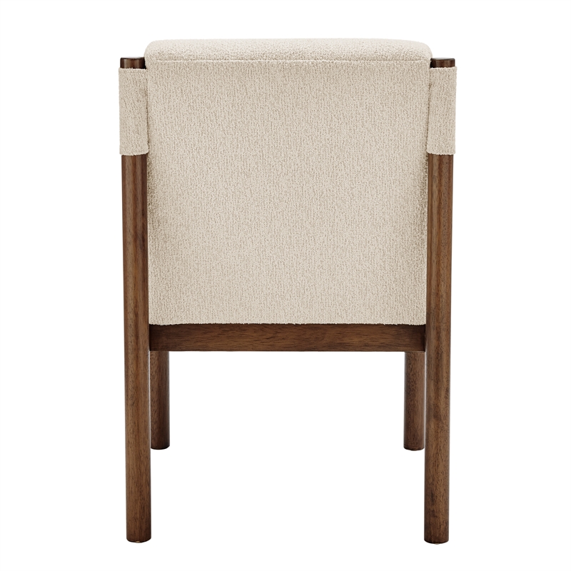 NPD Furniture Micah Fabric Dining Side Chair in Palladian Beige