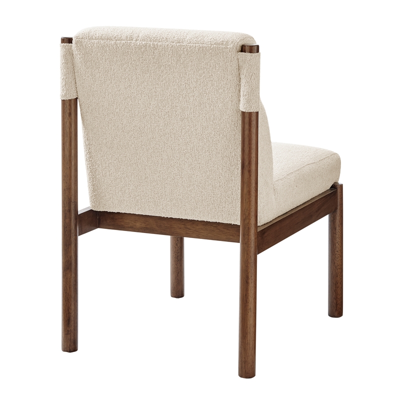 NPD Furniture Micah Fabric Dining Side Chair in Palladian Beige