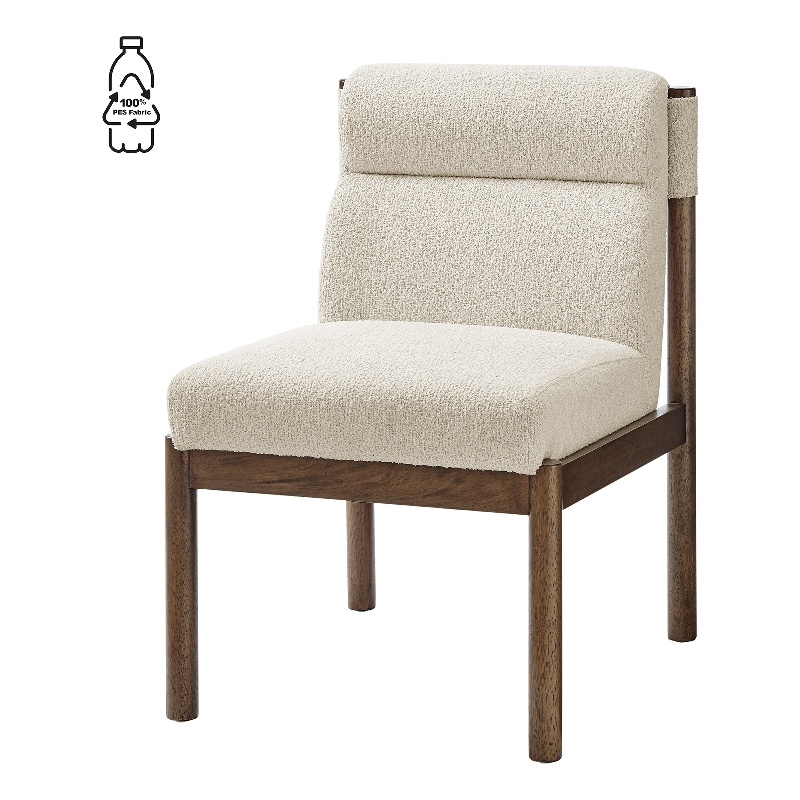 NPD Furniture Micah Fabric Dining Side Chair in Palladian Beige