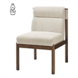 NPD Furniture Micah Fabric Dining Side Chair in Palladian Beige