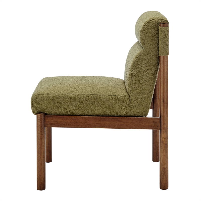 NPD Furniture Micah Fabric Dining Side Chair in Palladian Green