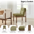 NPD Furniture Micah Fabric Dining Side Chair in Palladian Green