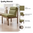 NPD Furniture Micah Fabric Dining Side Chair in Palladian Green