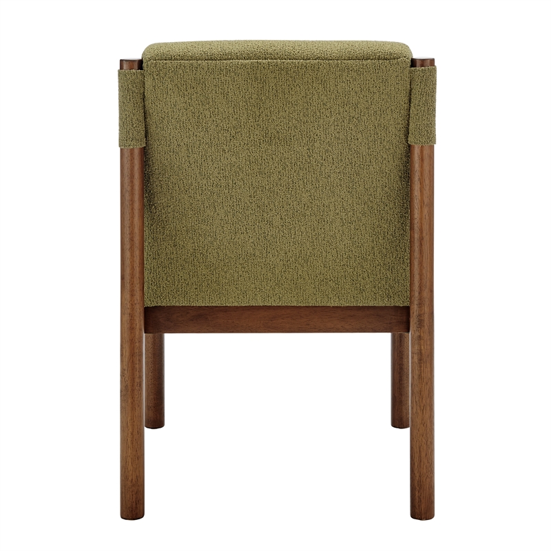 NPD Furniture Micah Fabric Dining Side Chair in Palladian Green
