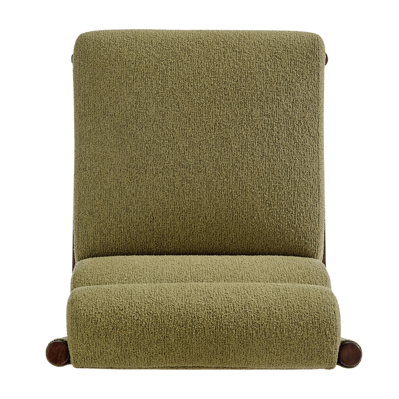NPD Furniture Micah Fabric Dining Side Chair in Palladian Green