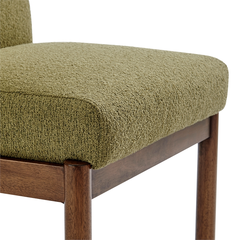 NPD Furniture Micah Fabric Dining Side Chair in Palladian Green