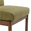 NPD Furniture Micah Fabric Dining Side Chair in Palladian Green