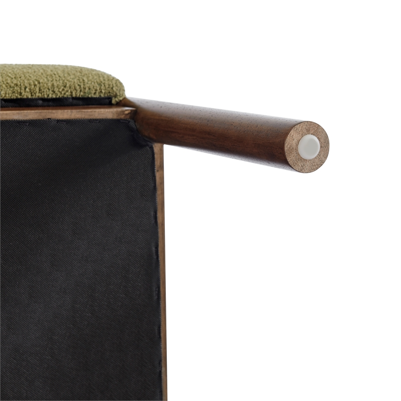 NPD Furniture Micah Fabric Dining Side Chair in Palladian Green