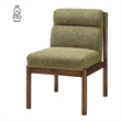 NPD Furniture Micah Fabric Dining Side Chair in Palladian Green