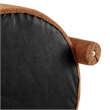 NPD Furniture Maisie Faux Shearling Accent Arm Chair in Wilmont Brown