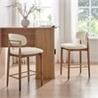 NPD Furniture Verna Fabric Counter Stool in Palladian Beige