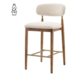 New Pacific Direct Verna Fabric Counter Stool in Palladian Beige