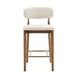 NPD Furniture Verna Fabric Counter Stool in Palladian Beige
