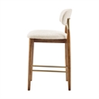 NPD Furniture Verna Fabric Counter Stool in Palladian Beige