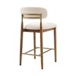 NPD Furniture Verna Fabric Counter Stool in Palladian Beige