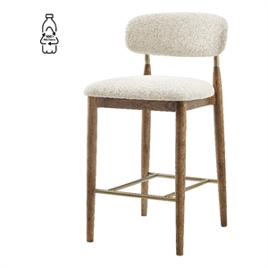 NPD Furniture Verna Fabric Counter Stool in Palladian Beige