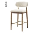 NPD Furniture Verna Fabric Counter Stool in Palladian Beige