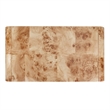 NPD Furniture Adriel Burl Wood Coffee Table in Natural Burl