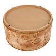 NPD Furniture Arsenio Burl Wood Round Coffee Table in Natural Burl