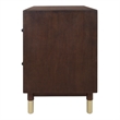 NPD Furniture Callan Nightstand/Side Table 2 Drawers in Dark Walnut