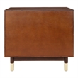 NPD Furniture Callan Nightstand/Side Table 2 Drawers in Dark Walnut