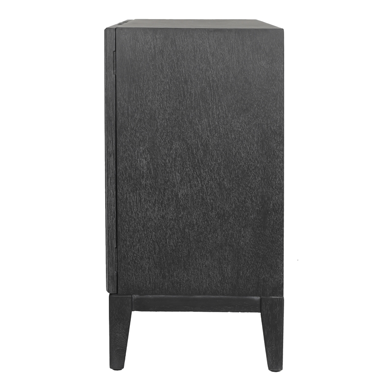 NPD Furniture Covey Cabinet 2 Doors in Brushstroke Black