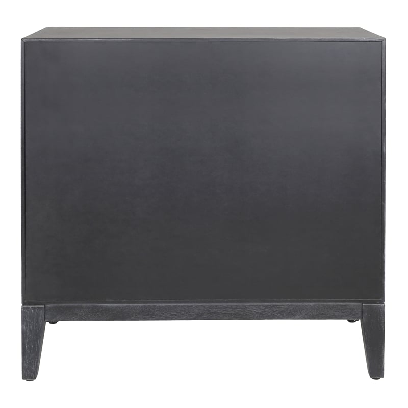 NPD Furniture Covey Cabinet 2 Doors in Brushstroke Black