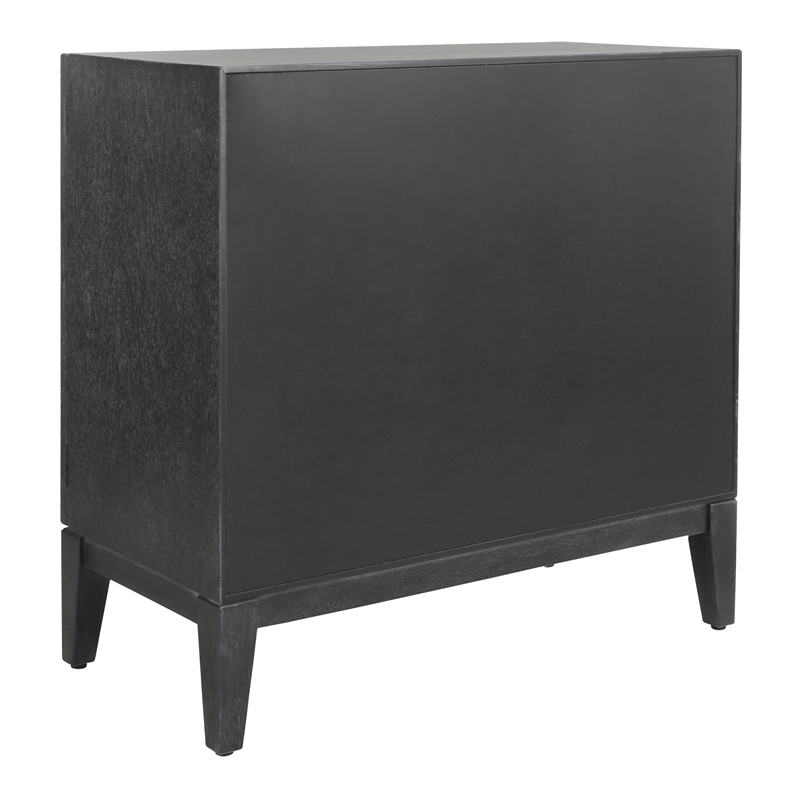 NPD Furniture Covey Cabinet 2 Doors in Brushstroke Black