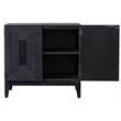 NPD Furniture Covey Cabinet 2 Doors in Brushstroke Black