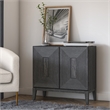NPD Furniture Covey Cabinet 2 Doors in Brushstroke Black
