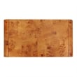 NPD Furniture Adriel Burl Wood Coffee Table in Golden Brown Burl